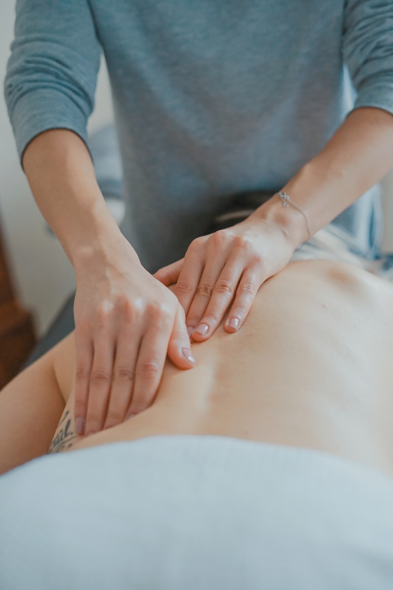 Relaxing back massage