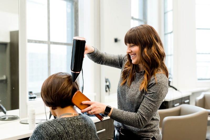 Hair styling at Radiance Glamour Lounge